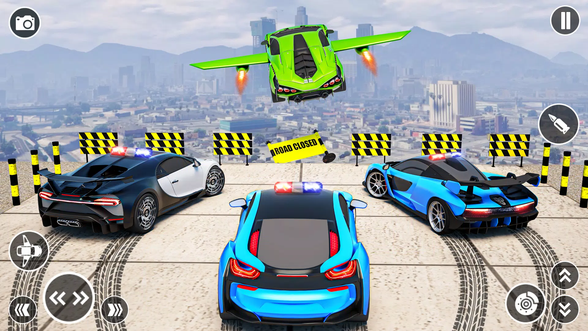 Flying Car Robot Shooting Game Zrzut ekranu 1