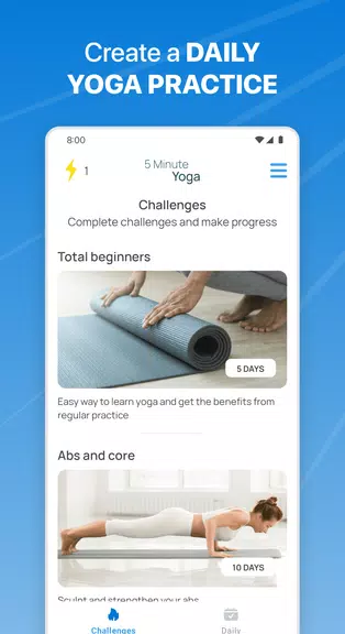 5 Minute Yoga স্ক্রিনশট 0