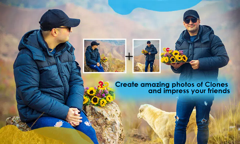 Photo Clone App twins Editor Captura de tela 3