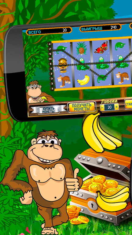 Автомат Обезьянки - слоты Crazy Monkey Ảnh chụp màn hình 1