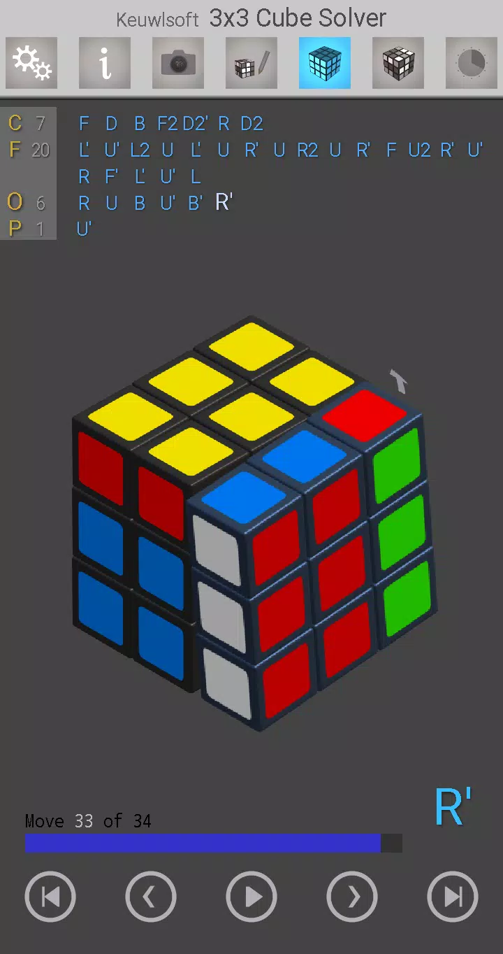 3x3 Cube Solver Zrzut ekranu 0