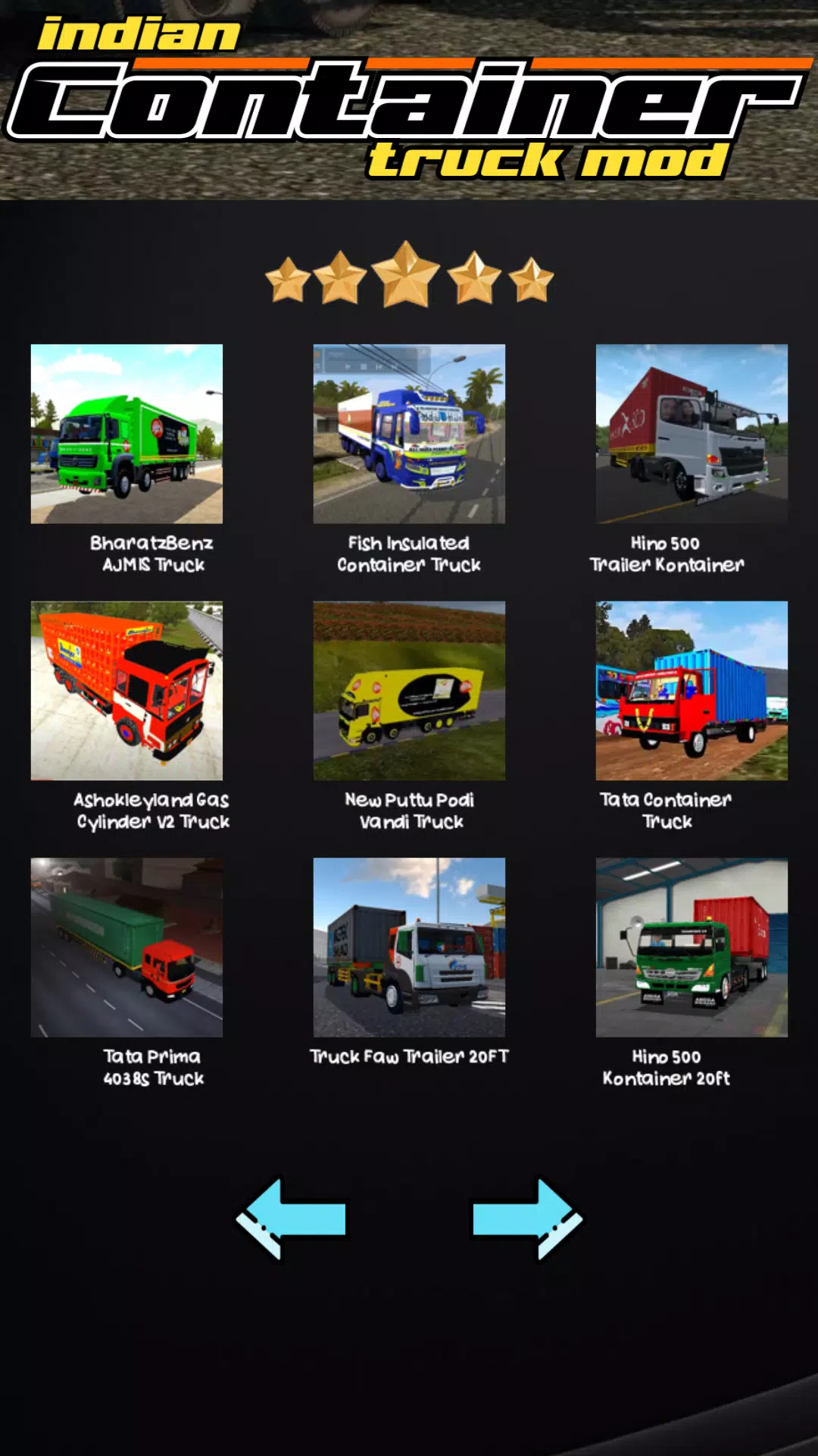 Indian Container Truck Mod Captura de tela 2