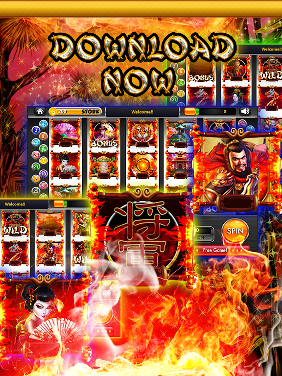 Blazing Samurai Slots – Free Captura de pantalla 1