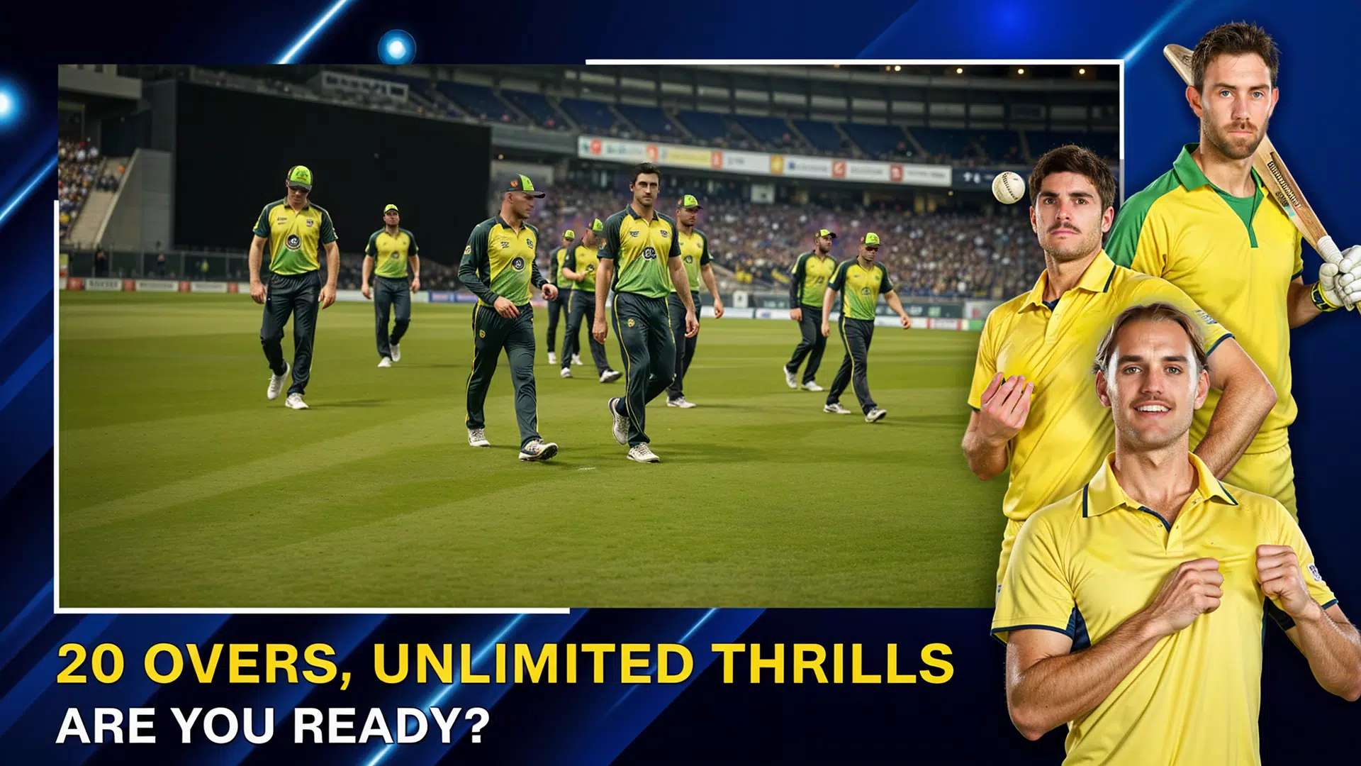 Cricket Champions Real 3D Game Скриншот 0