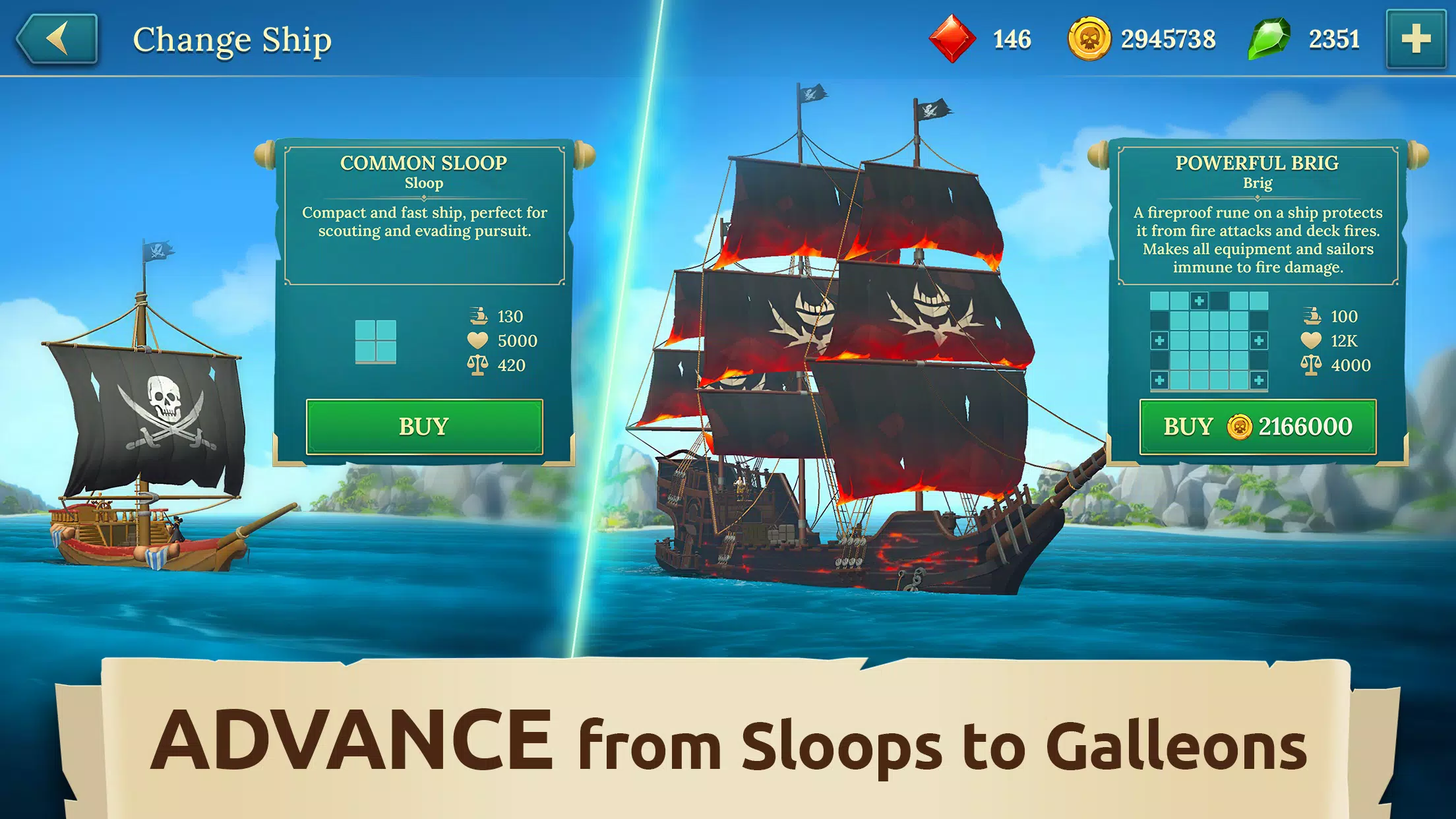 Pirate Ships・Build and Fight स्क्रीनशॉट 2
