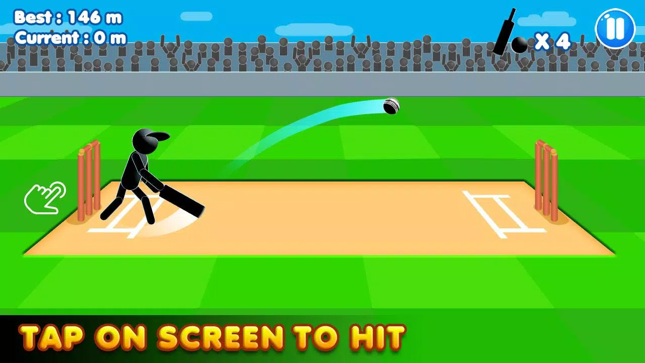 Stickman Cricket:Cricket Games स्क्रीनशॉट 1
