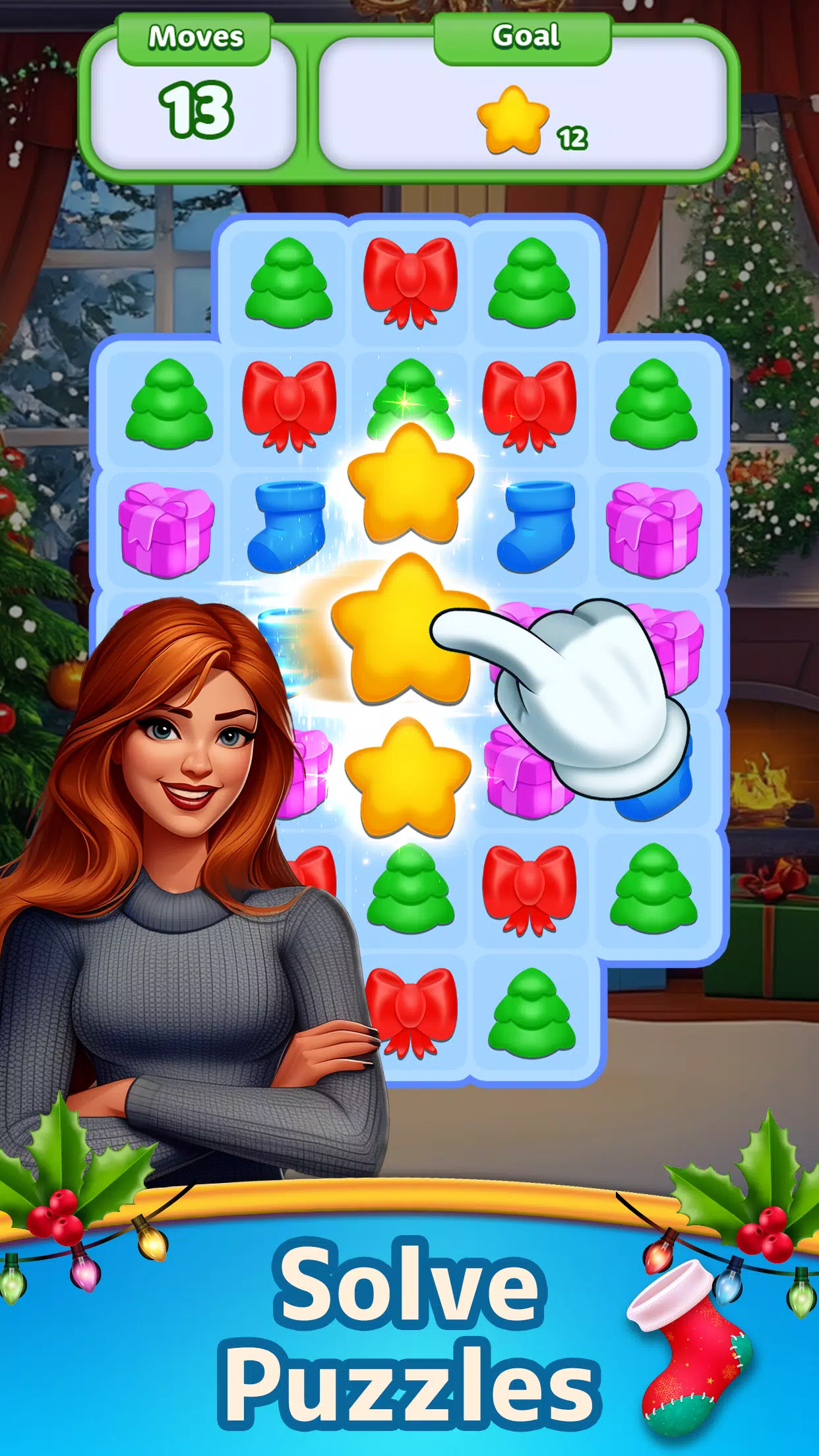 Christmas Match: Home Design Captura de pantalla 2