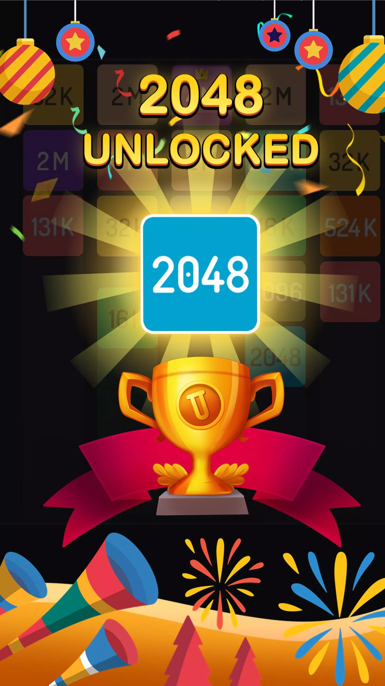 2048 Merge Games - M2 Blocks Captura de tela 1