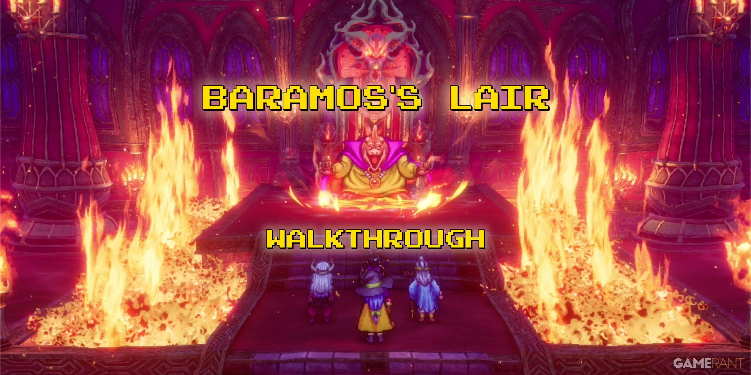Dragon Quest 3 Remake: Navigation von Baramos 'Versteck