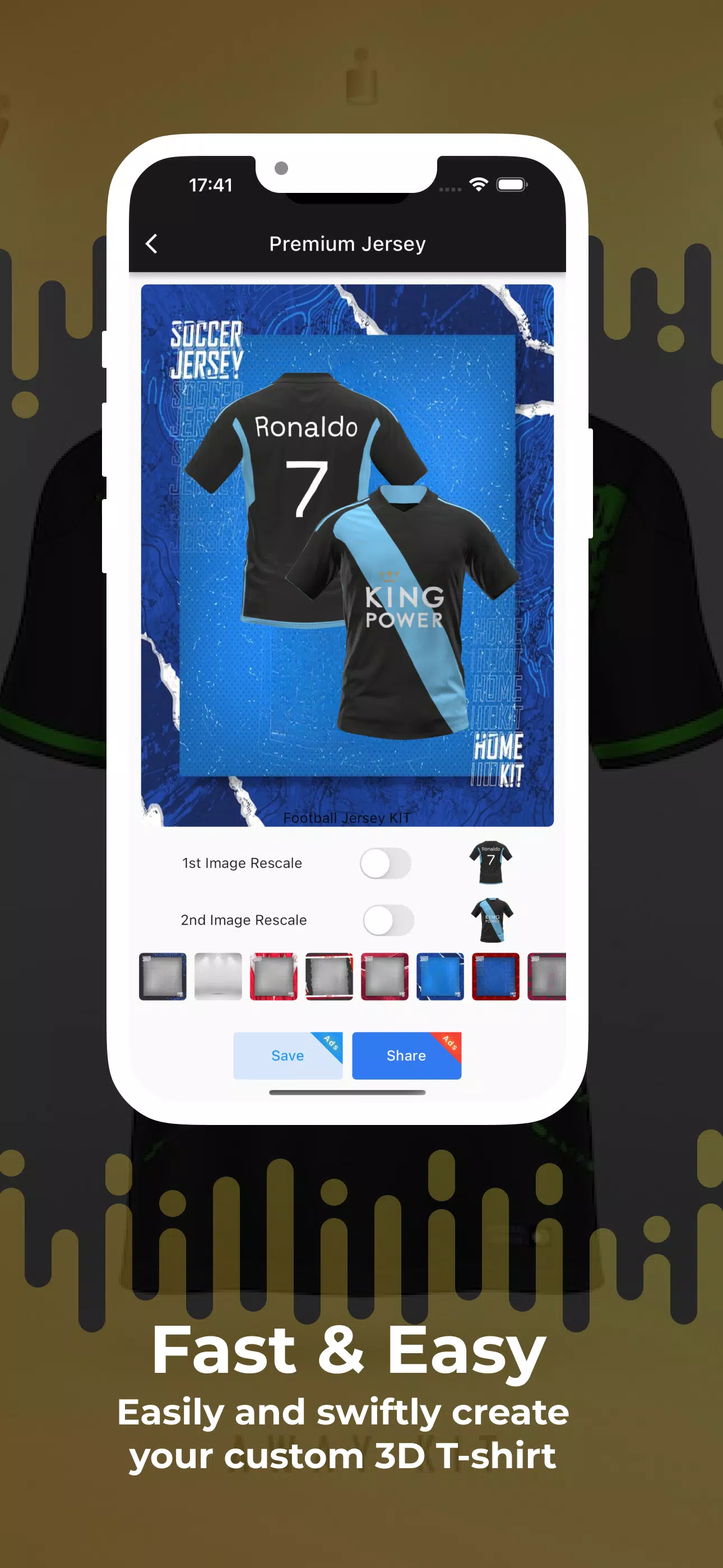 Football Jersey Kit Creator Zrzut ekranu 1