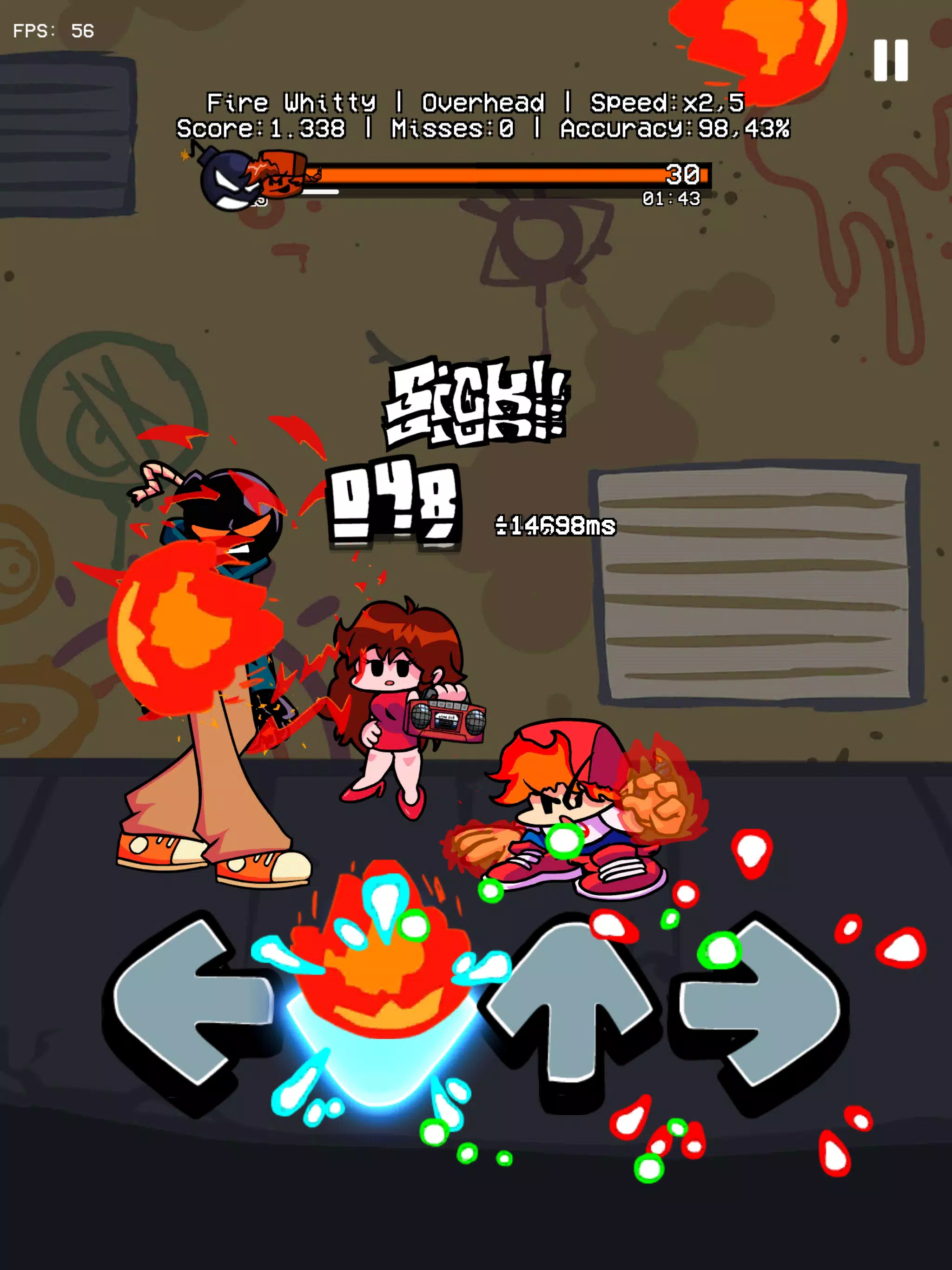 Music Battle Fire Fight Whitty Captura de tela 3