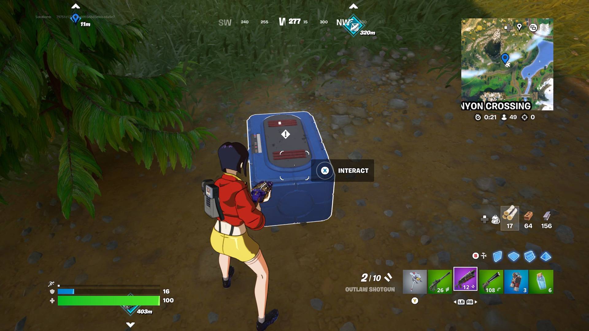 Fortnite Chương 6: Thiết bị ba lô cảm biến, quét năng lượng bí ẩn