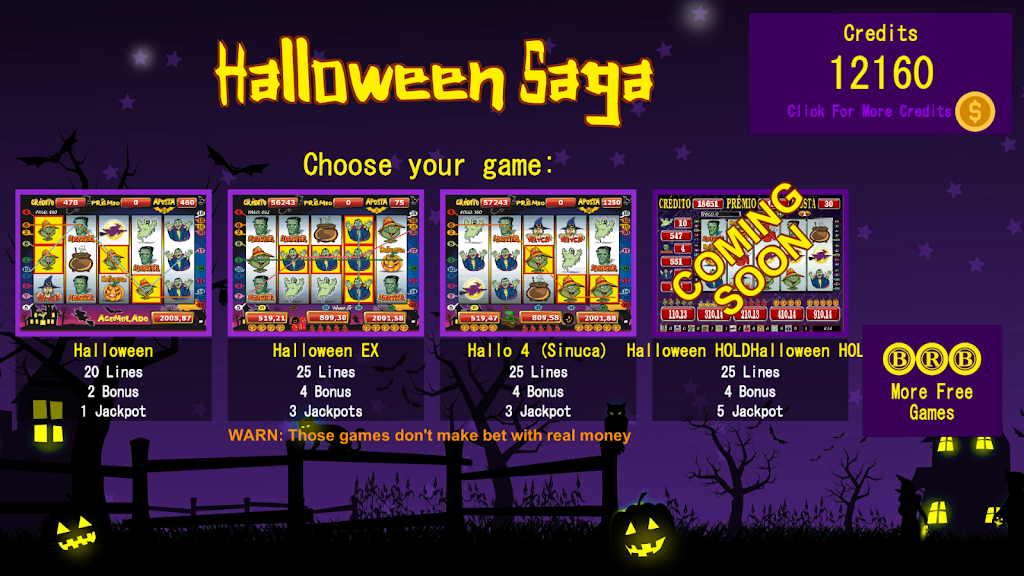 Halloween Slot Machines Pack Capture d'écran 1