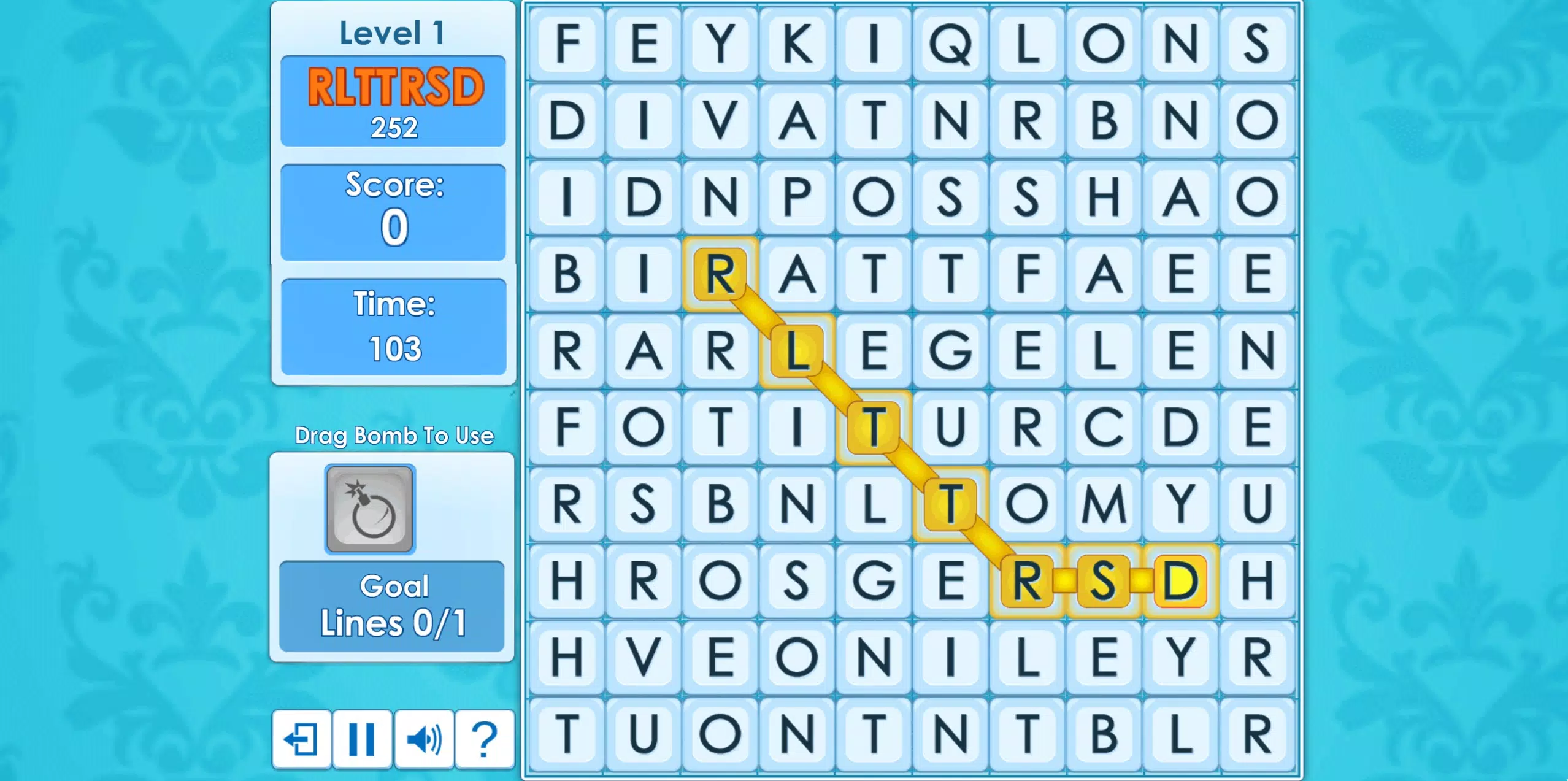Classic Word Wipe 스크린샷 1