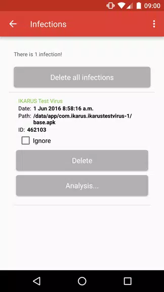 IKARUS TestVirus Schermafbeelding 2
