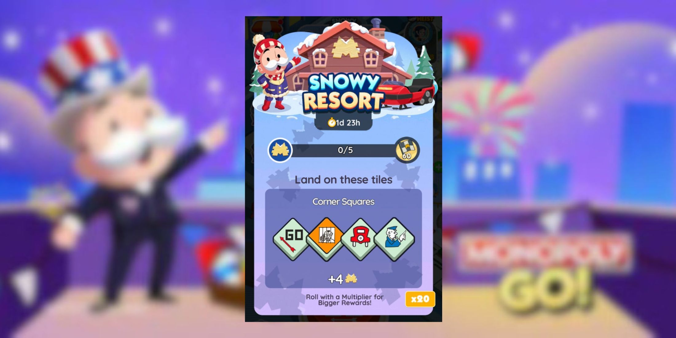 Monopoly Go: Snowy Resort - Recompensas e marcos revelados