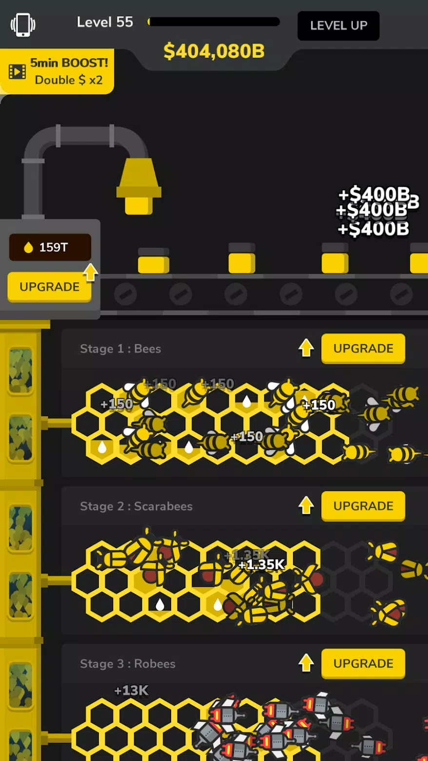Idle Bee Factory Tycoon ဖန်သားပြင်ဓာတ်ပုံ 2
