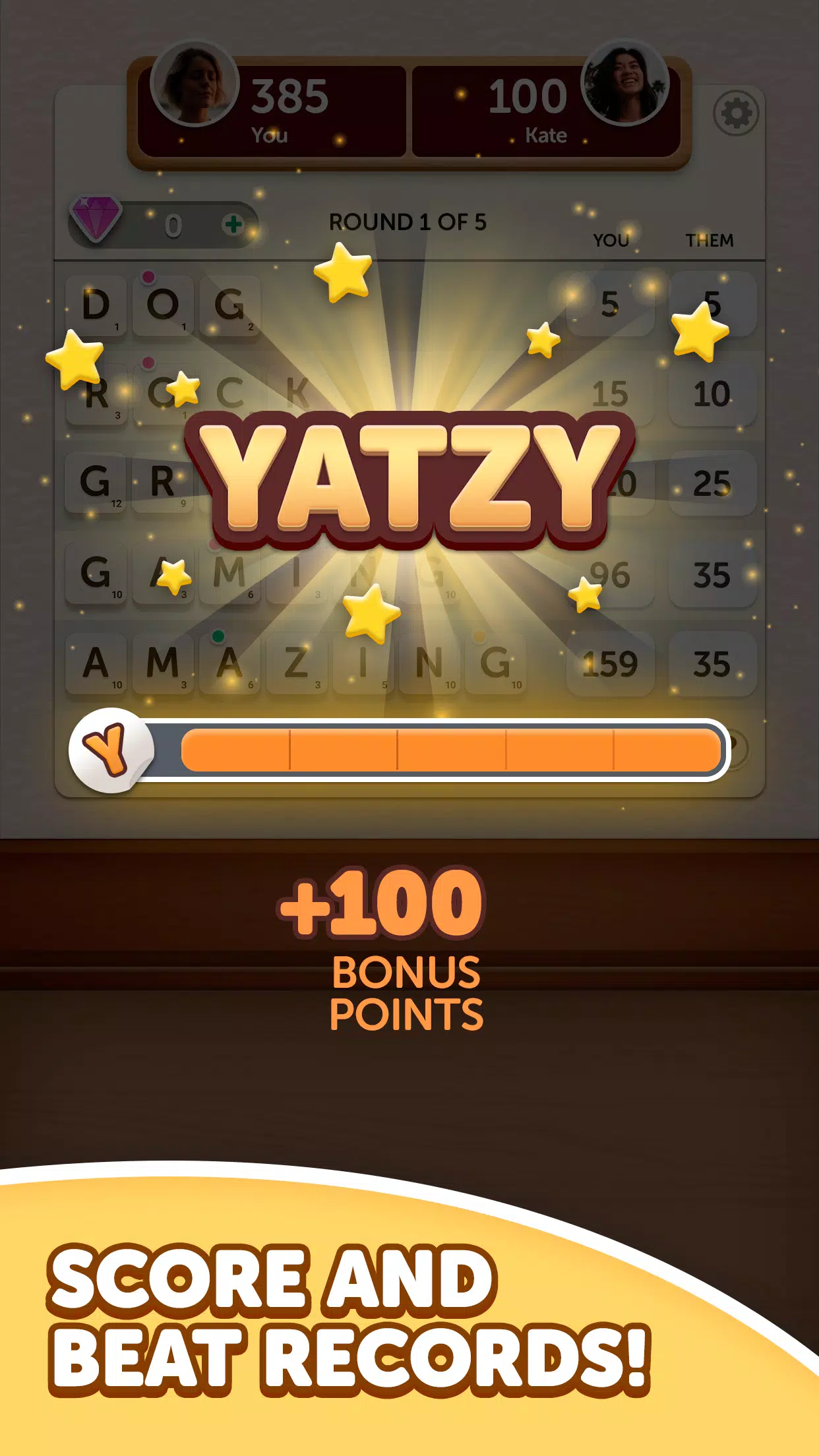 Word Yatzy - Fun Word Puzzler ဖန်သားပြင်ဓာတ်ပုံ 2