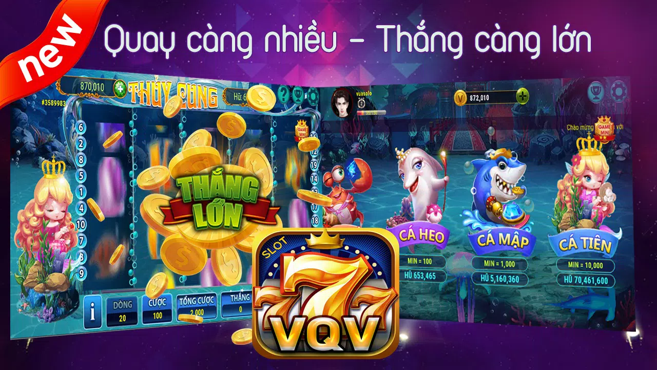 Slot VQV - Đẳng Cấp Nổ Hũ Скриншот 1