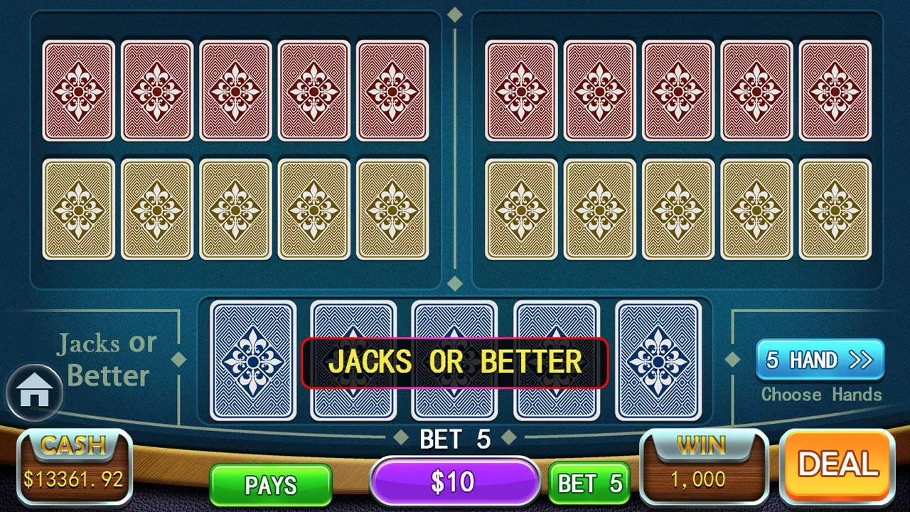 Video Poker Games - Multi Hand Captura de pantalla 3