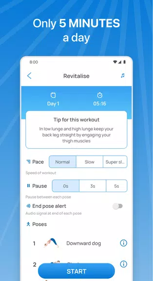 5 Minute Yoga স্ক্রিনশট 1