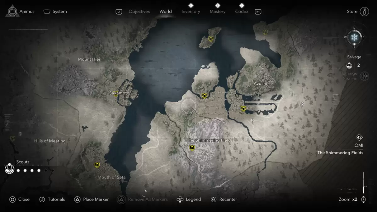 Nördlicher Omi Kakurega-Standort in Assassin's Creed Shadows
