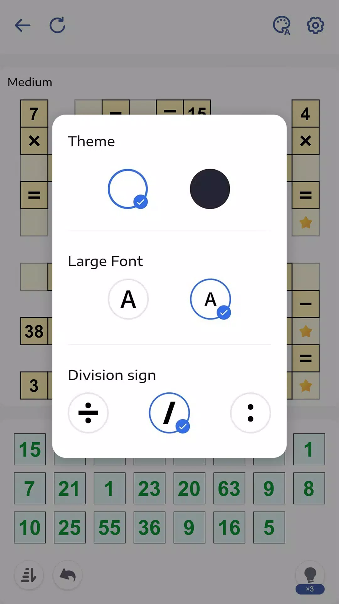 Crossmath - Math Puzzle Games Screenshot 3
