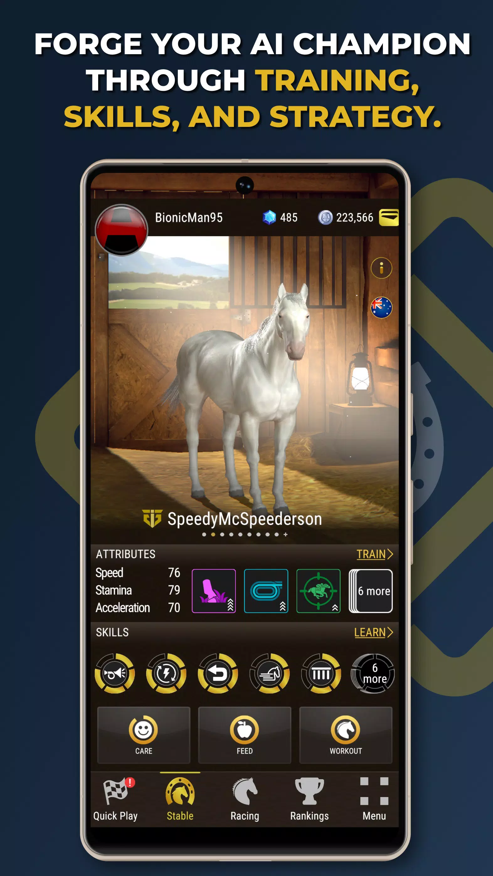 Owners Club - AI Horse Racing Tangkapan skrin 1
