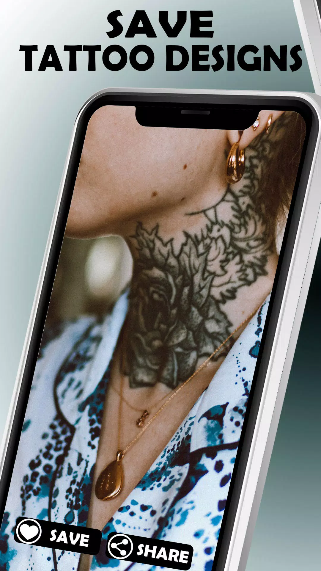 Neck Tattoo Designs Tangkapan skrin 1
