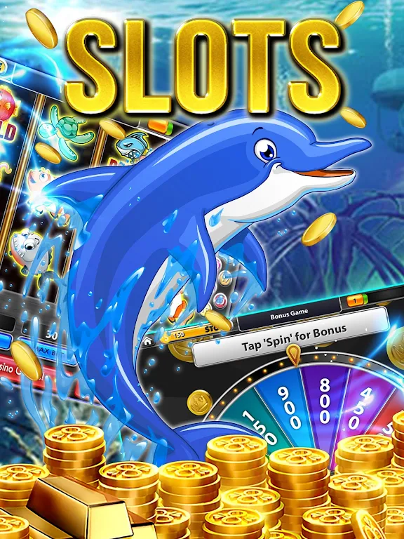 Dolphin Slots: Deluxe Pearl Captura de pantalla 0