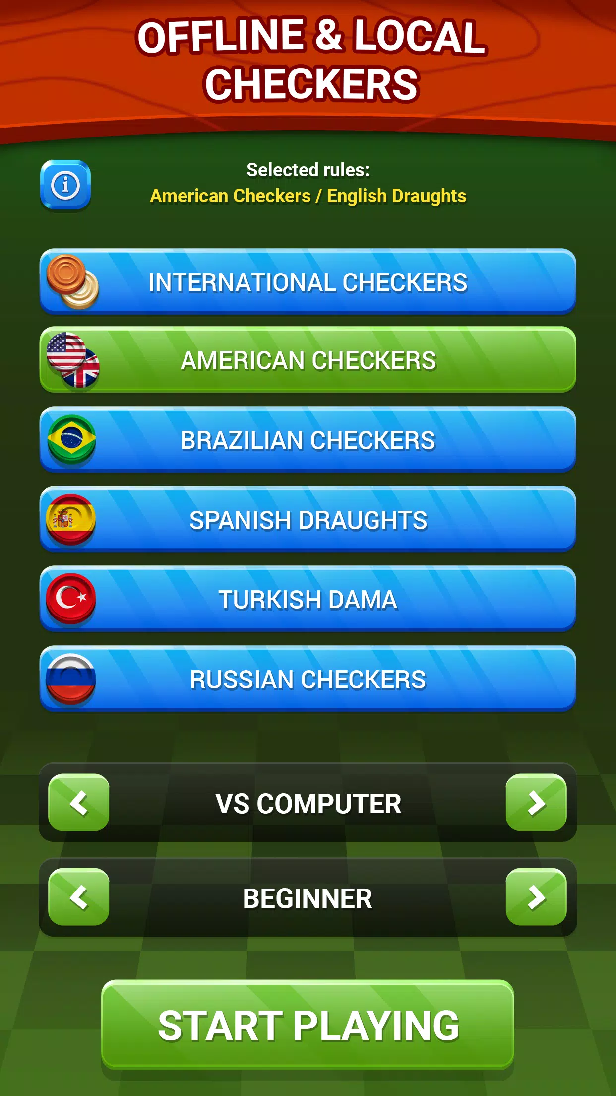 Checkers - Online & Offline Скриншот 3