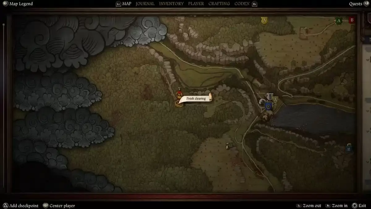 Dumating ang Kaharian: Deliverance 2 Lower Semine Woodcutter's Treasure Map