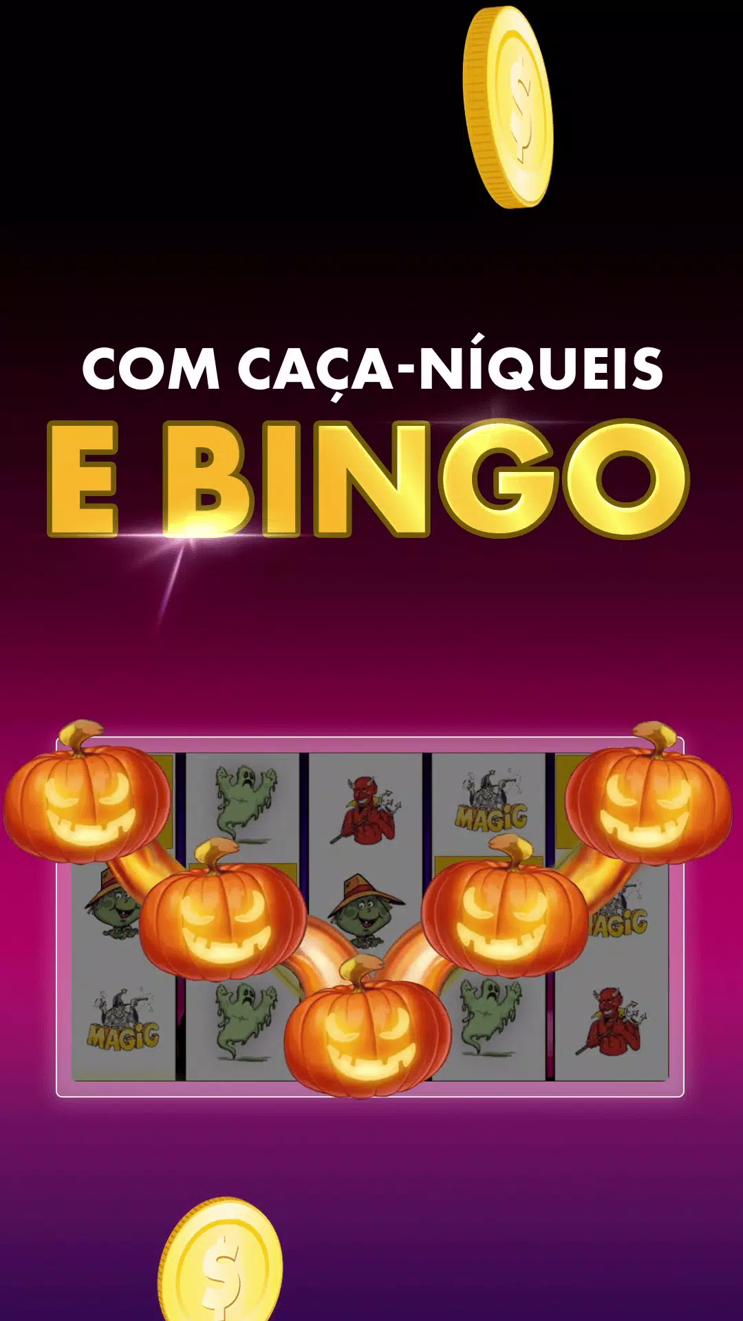 Halloween Caça Niquel e Bingo スクリーンショット 1