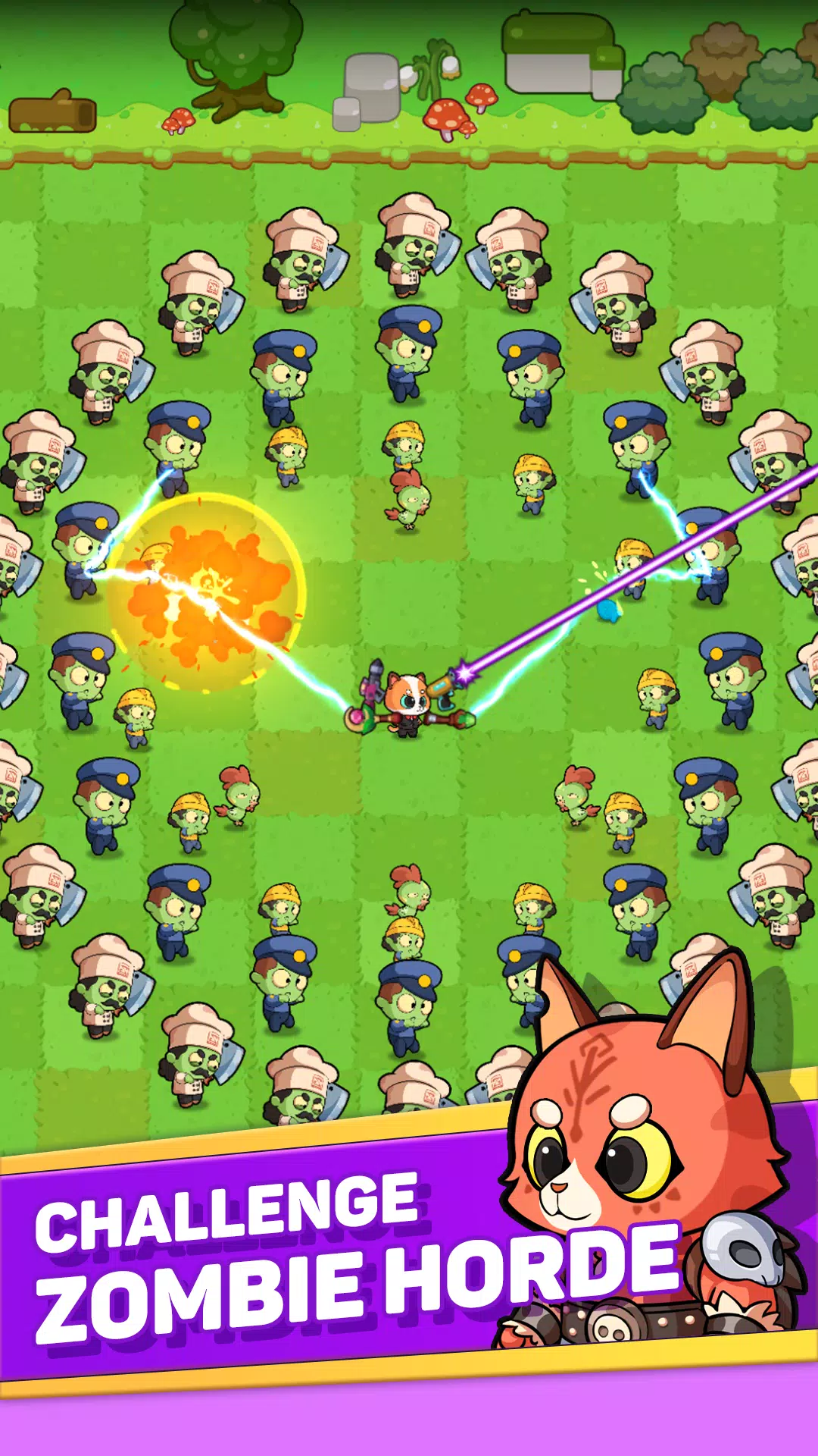 Meow vs Zombie Captura de tela 0
