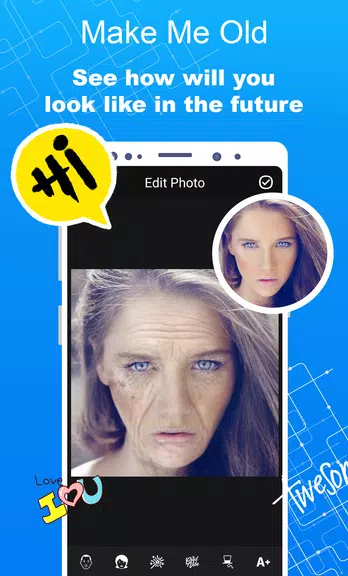 Make Me Old - Aged Face Maker Ekran Görüntüsü 0
