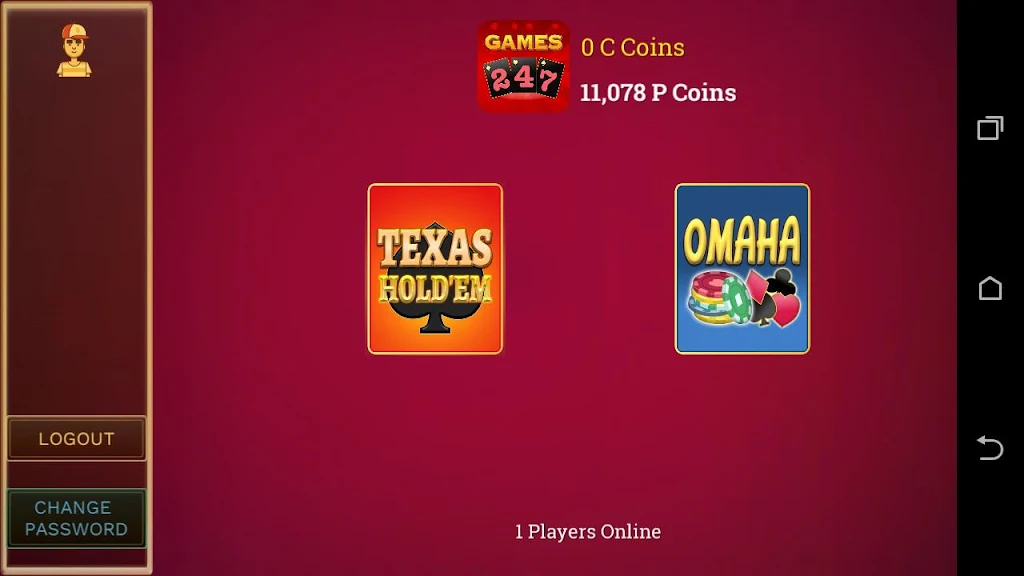 Schermata Games247 Casino 1