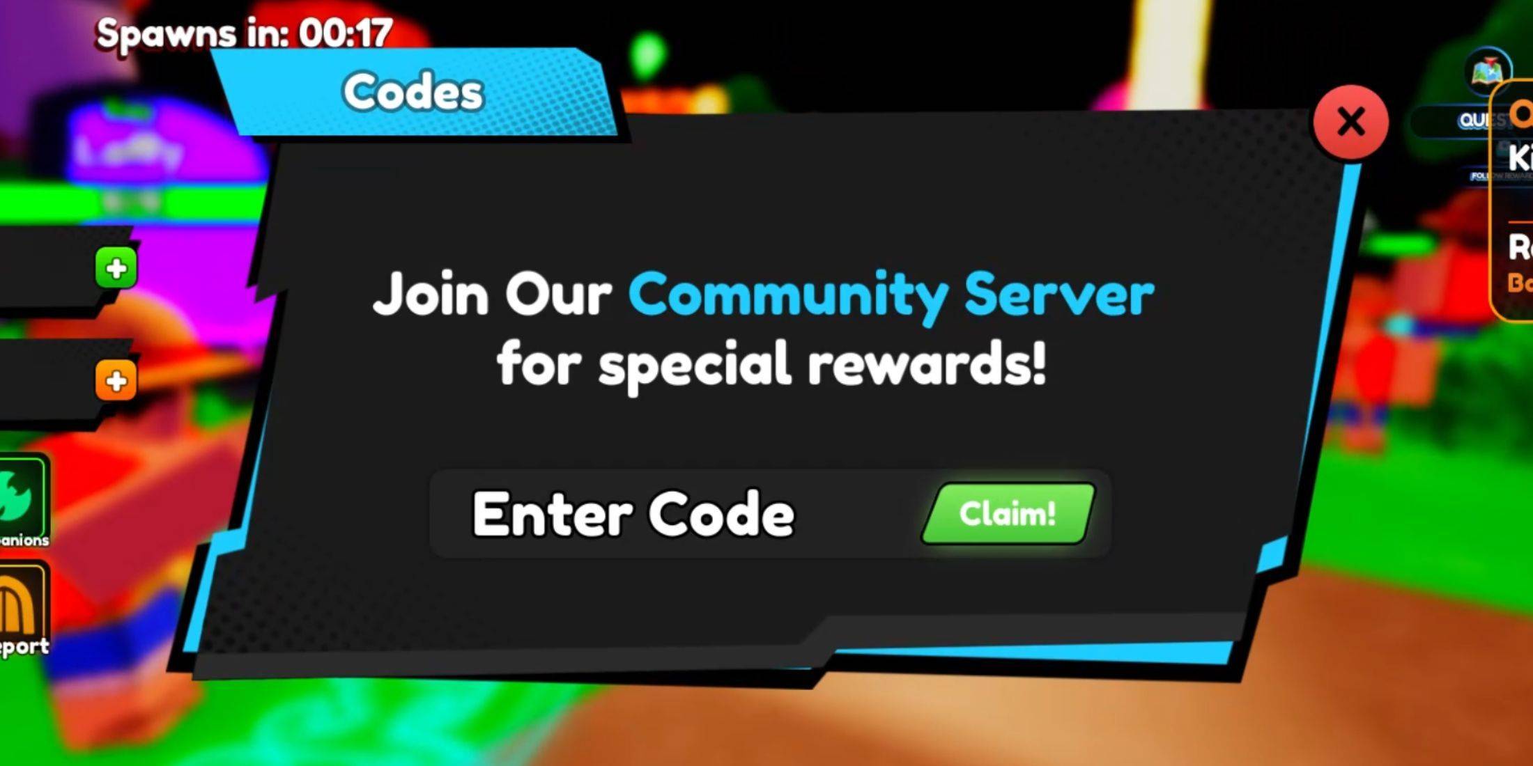 Redemption Menu Image