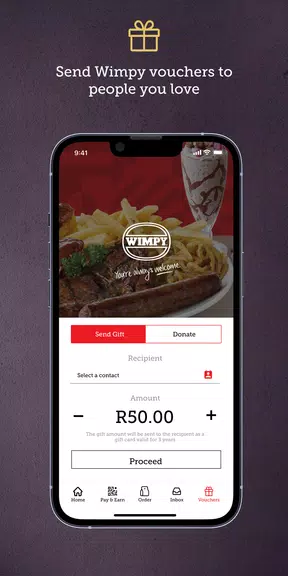 Wimpy Rewards App Скриншот 1