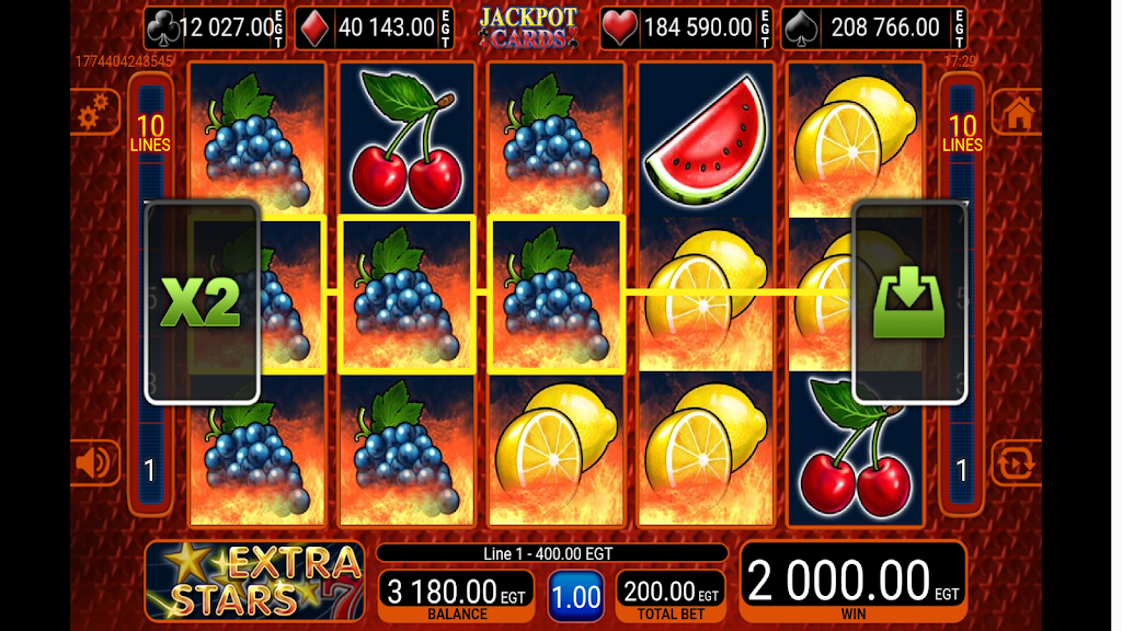 Extra Stars Slot スクリーンショット 1