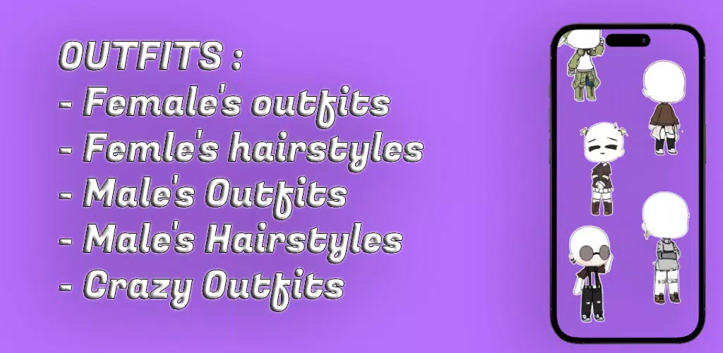 Gacha Outfits and Hairstyles应用截图第3张