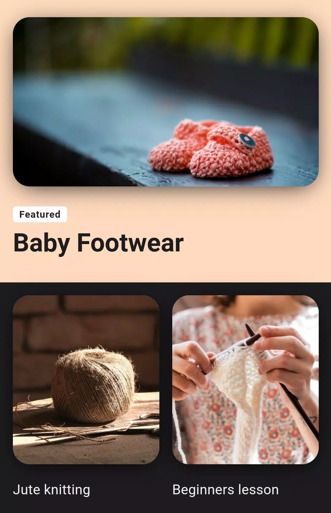 Learn Knitting and Crocheting Ekran Görüntüsü 0