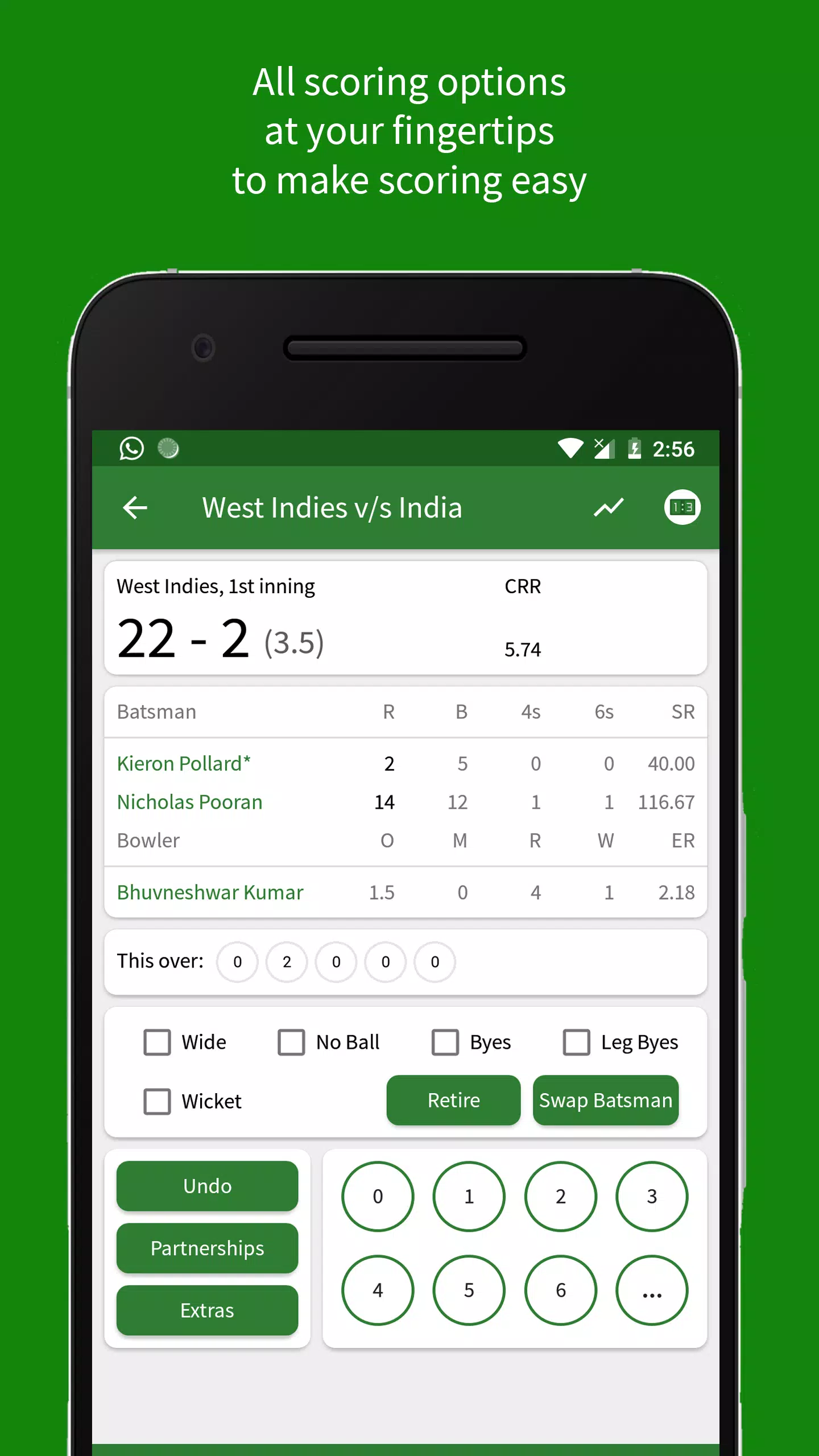 Cricket Scorer Captura de tela 1