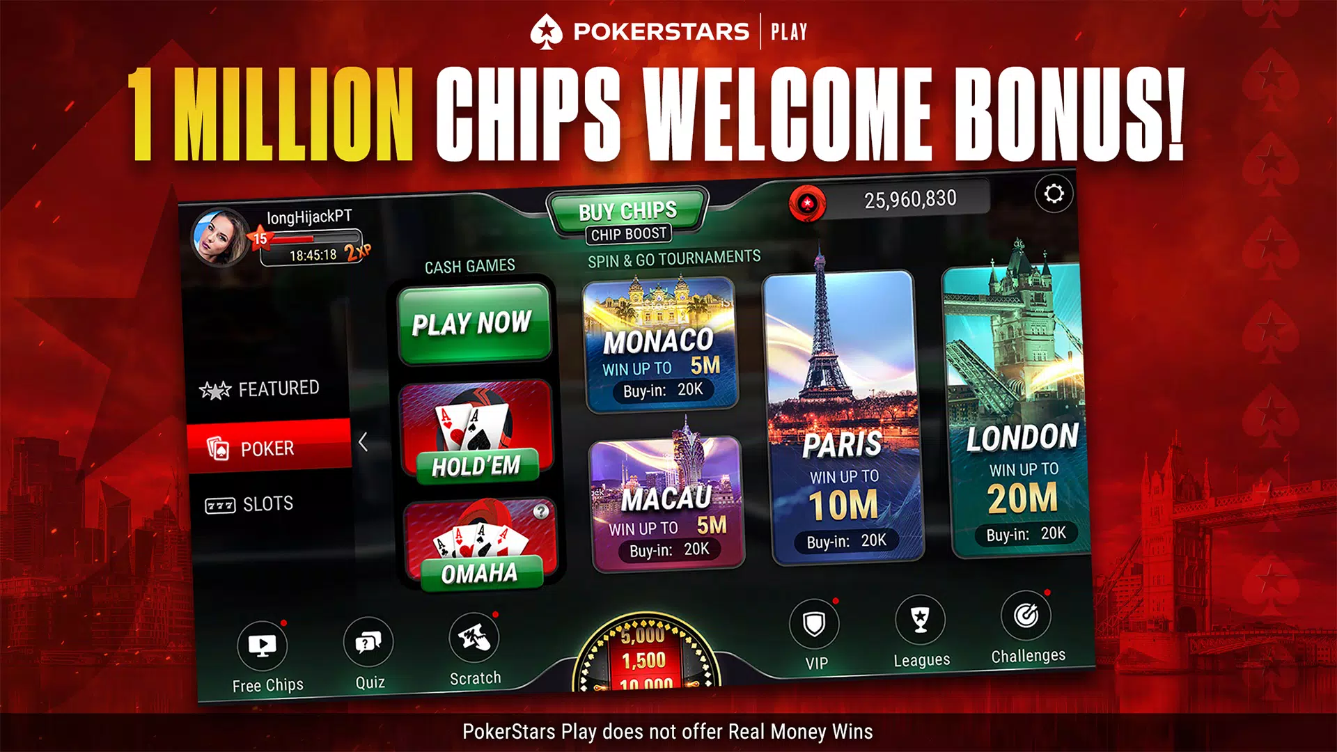 PokerStars Play Captura de tela 3