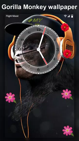 Gorilla Monkey Live Wallpaper Скриншот 1