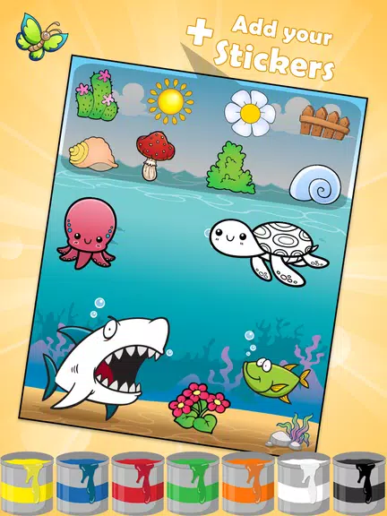 Coloring Games: Color Animals Captura de pantalla 3
