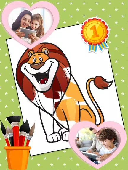 Coloring Games: Color Animals Captura de pantalla 2