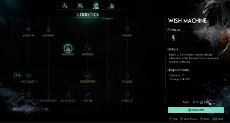 Once Human Wish Machine Interface Guide