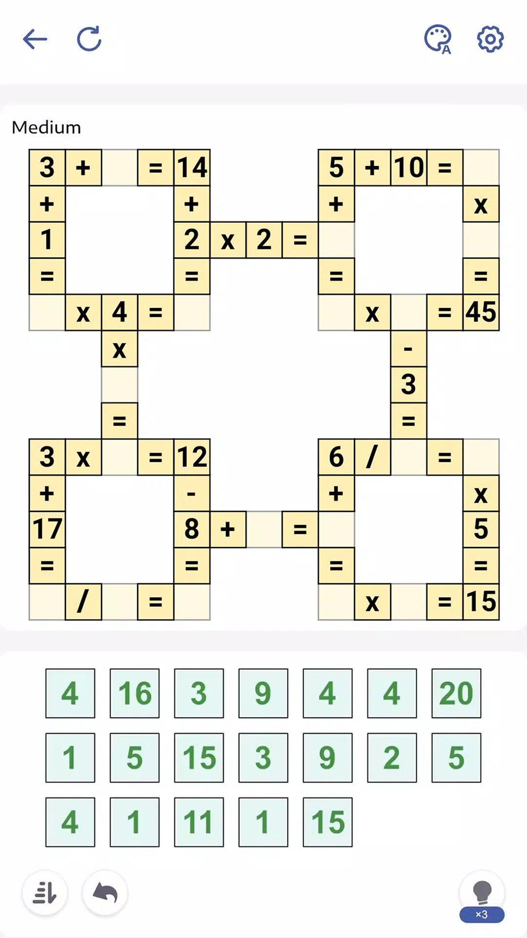 Crossmath - Math Puzzle Games Screenshot 0