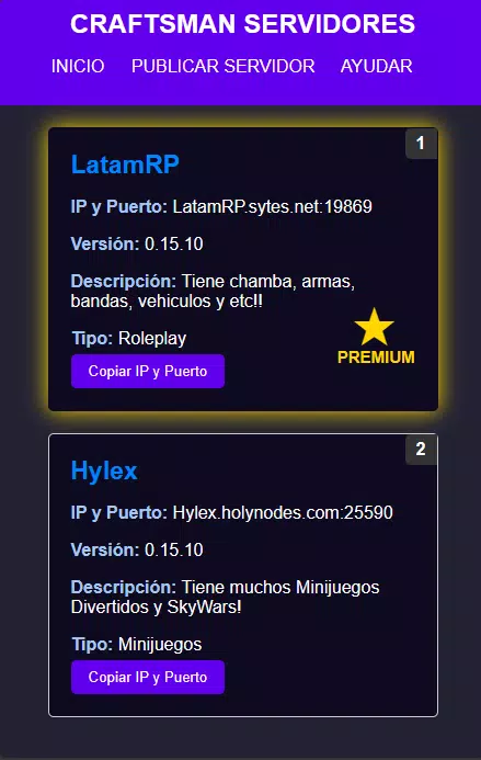 Craftsman - Servers 0.15.10 스크린샷 1