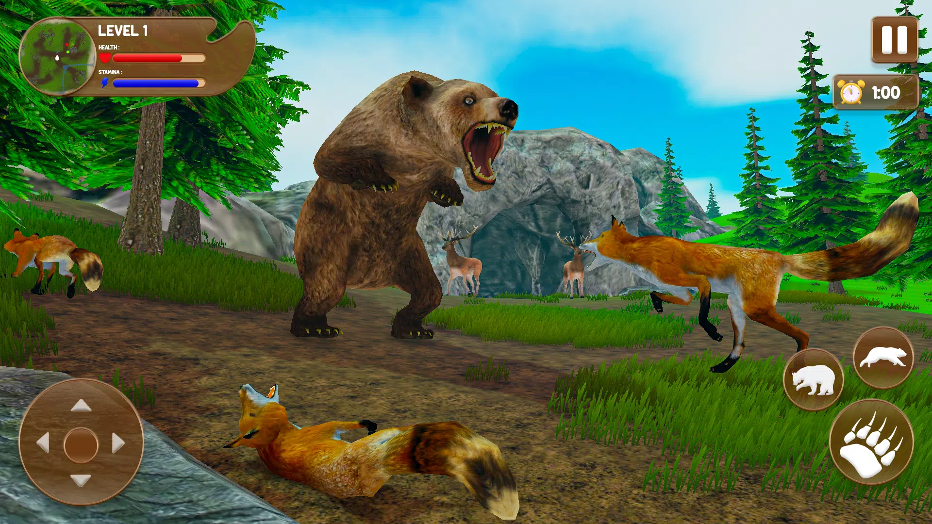 Bear Games: Bear Simulator 3D Capture d'écran 1